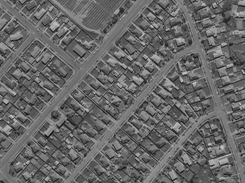 27 Heath Street from the air, 1970-1974