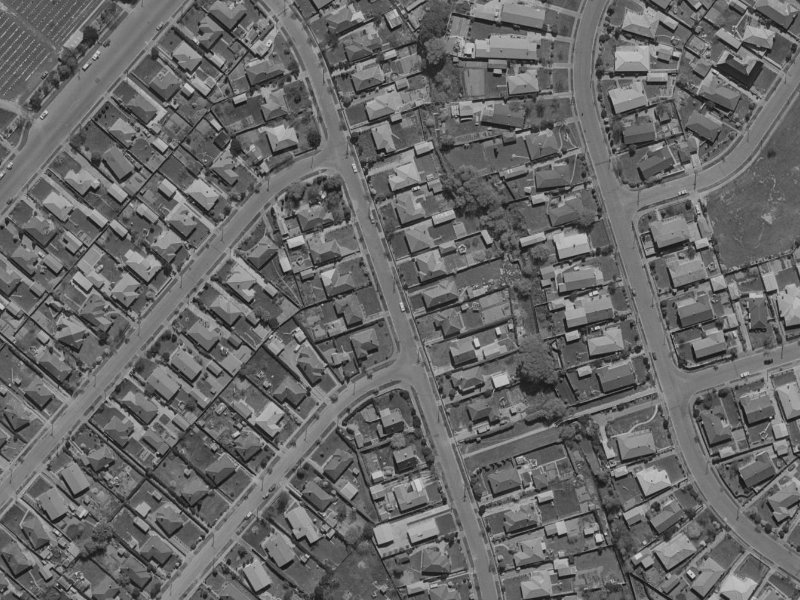 46 Wayside Avenue from the air, 1970-1974