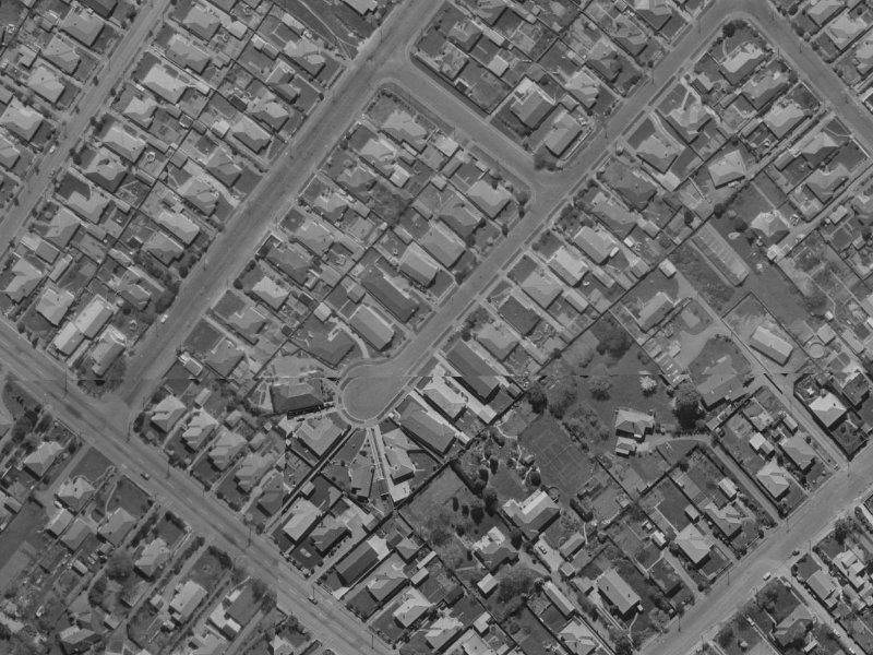 9 Hudson Street from the air, 1970-1974