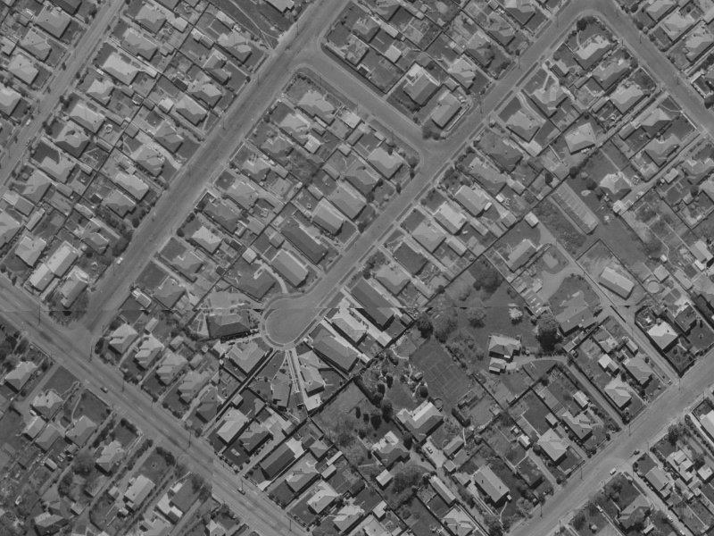 9A Hudson Street from the air, 1970-1974