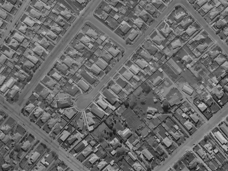 14 Hudson Street from the air, 1970-1974