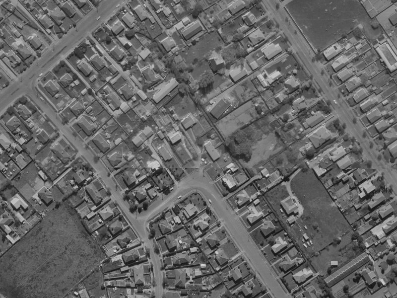 38A Bounty Street from the air, 1970-1974