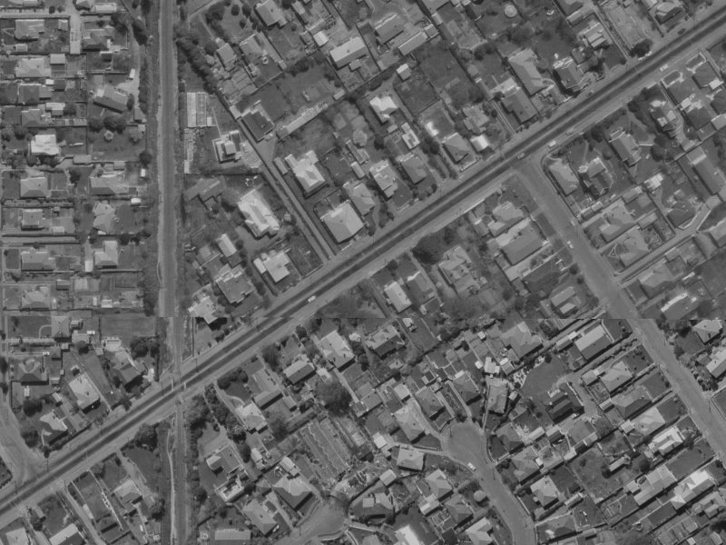 150 Blighs Road from the air, 1970-1974
