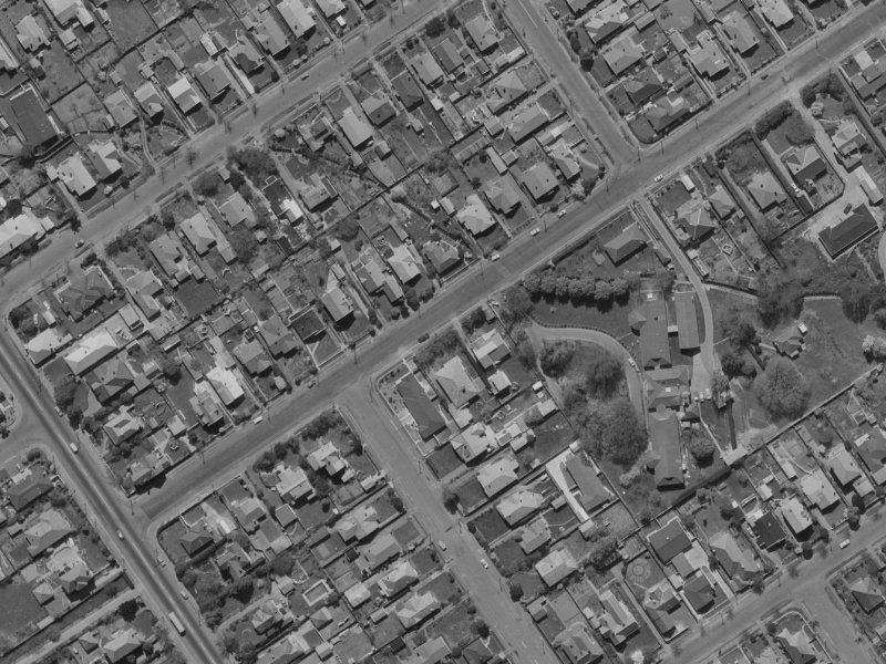 22 Paparoa Street from the air, 1970-1974