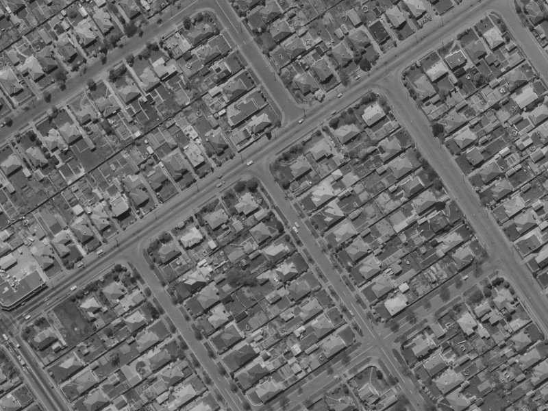 81 Severn Street from the air, 1970-1974