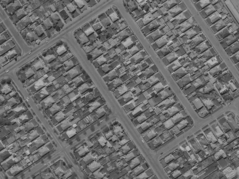 74 Thames Street from the air, 1970-1974