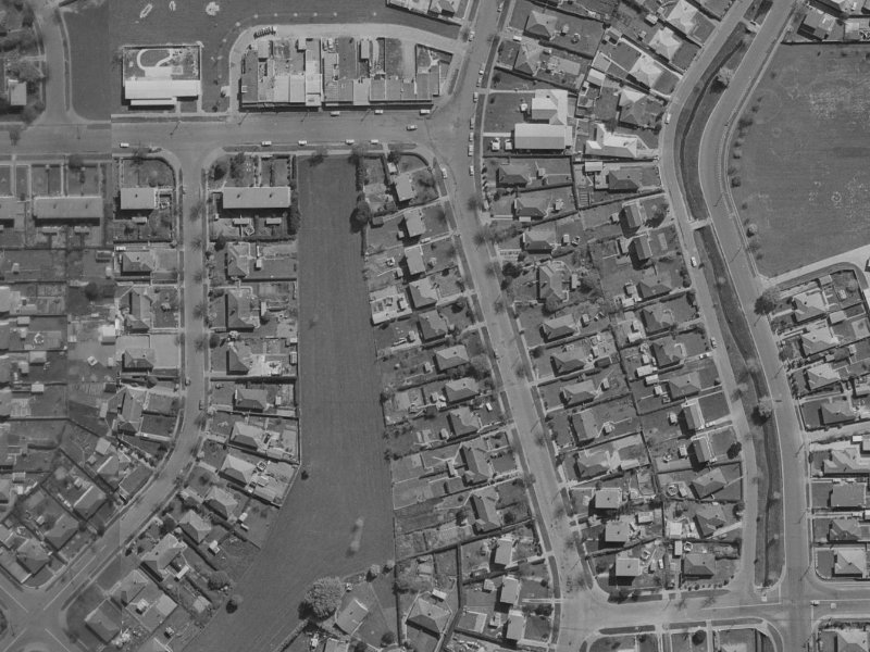 95 Emmett Street from the air, 1970-1974