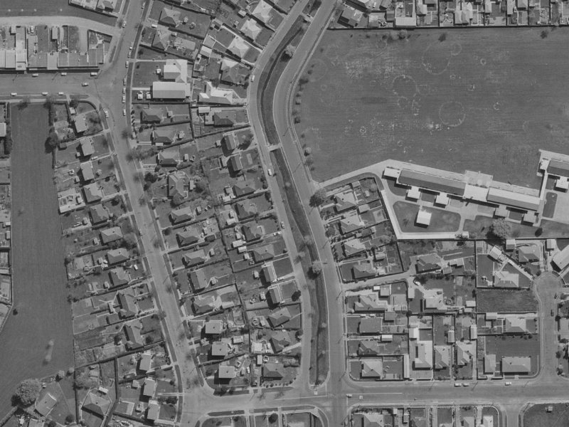 81 Quinns Road from the air, 1970-1974