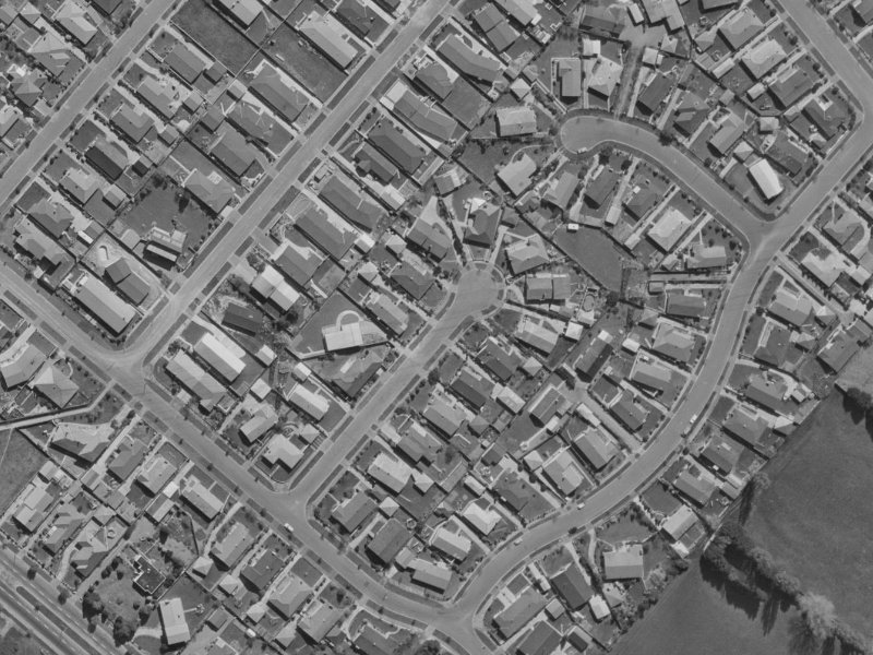 7 Ilfracombe Place from the air, 1970-1974