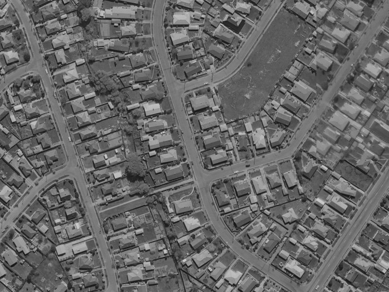 16 Sevenoaks Drive from the air, 1970-1974