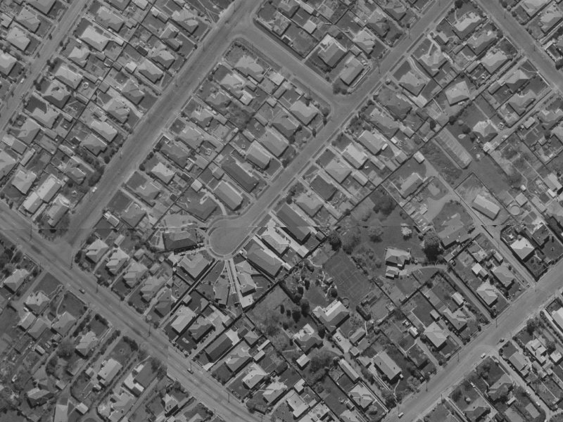 10 Hudson Street from the air, 1970-1974