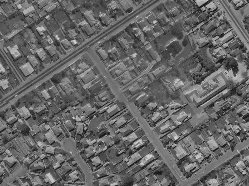 126 Watford Street from the air, 1970-1974