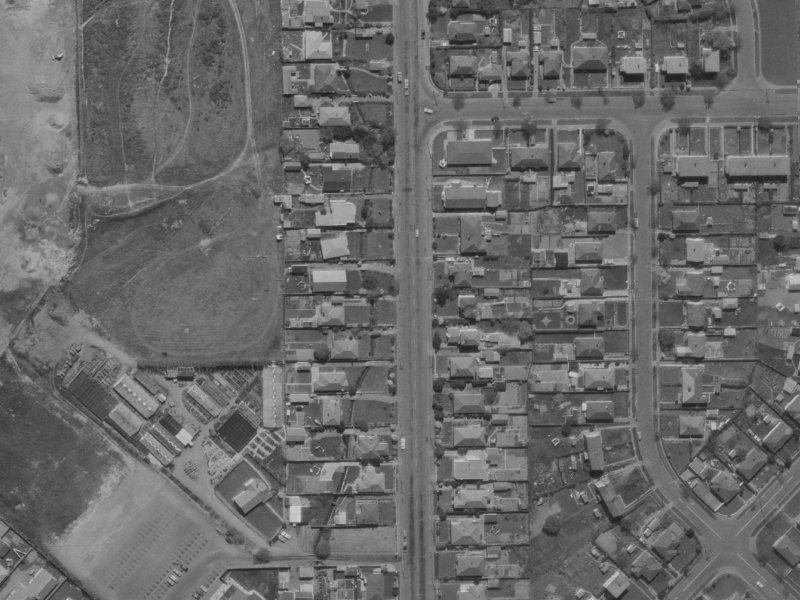281 Hills Road from the air, 1970-1974