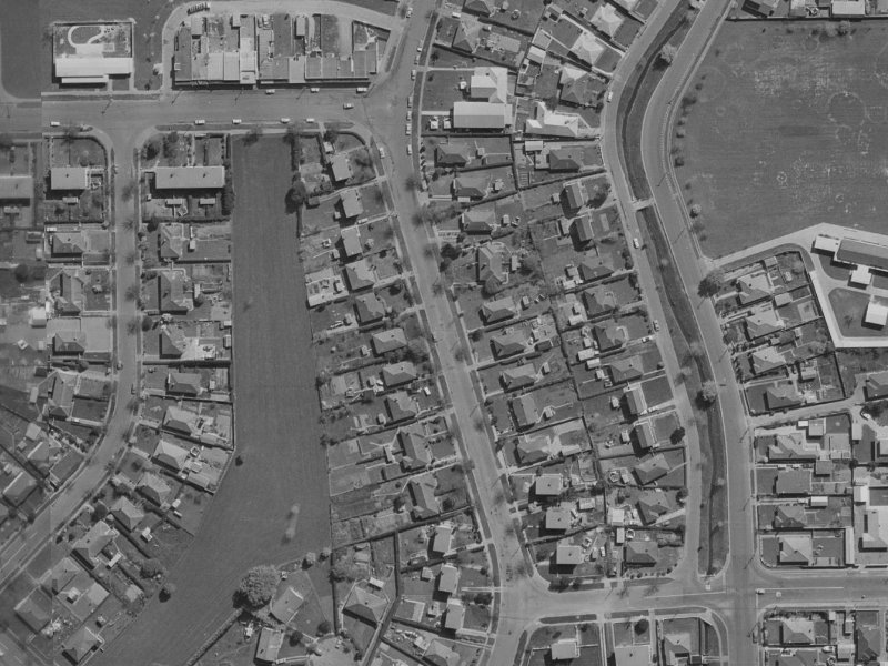 94 Emmett Street from the air, 1970-1974