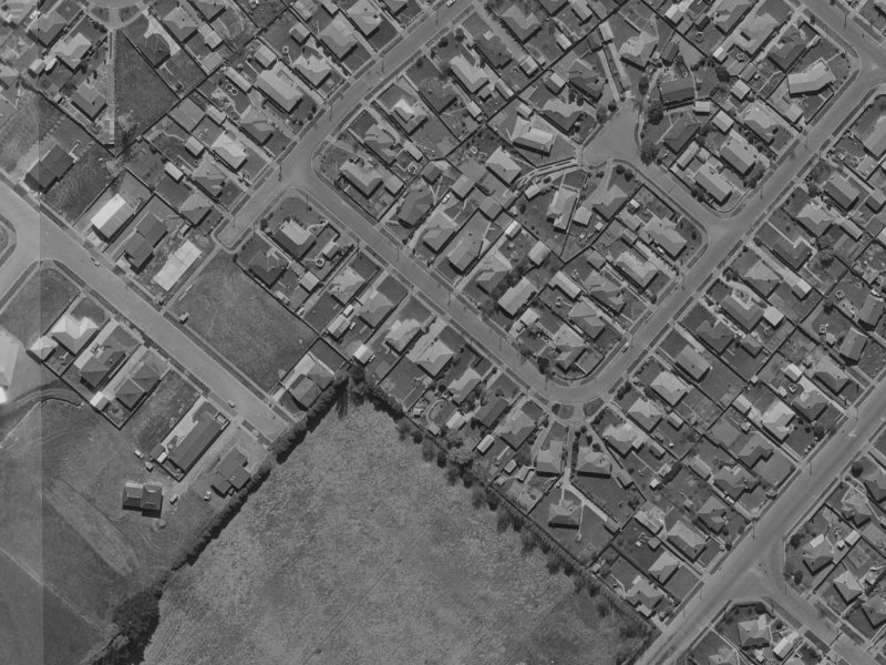 37A Banbury Street from the air, 1970-1974