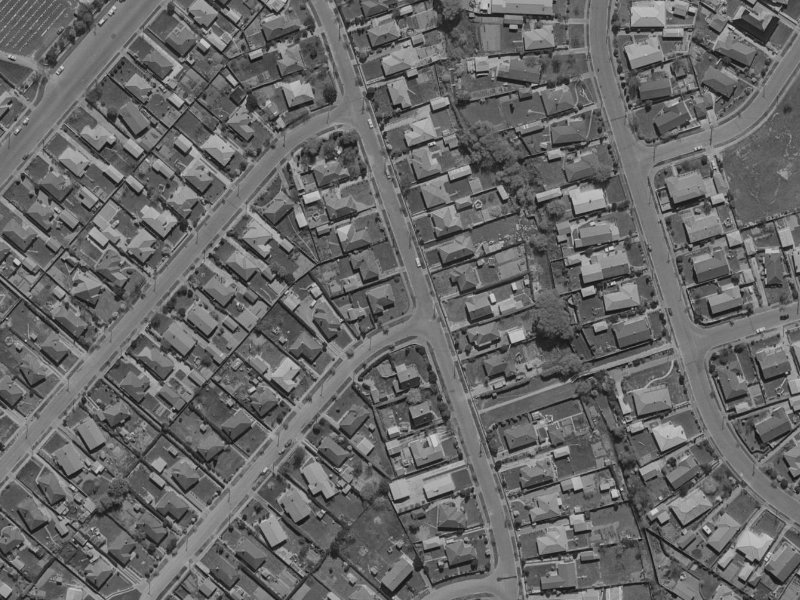 35 Wayside Avenue from the air, 1970-1974
