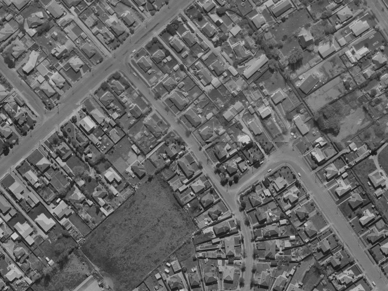 Christian Street from the air, 1970-1974