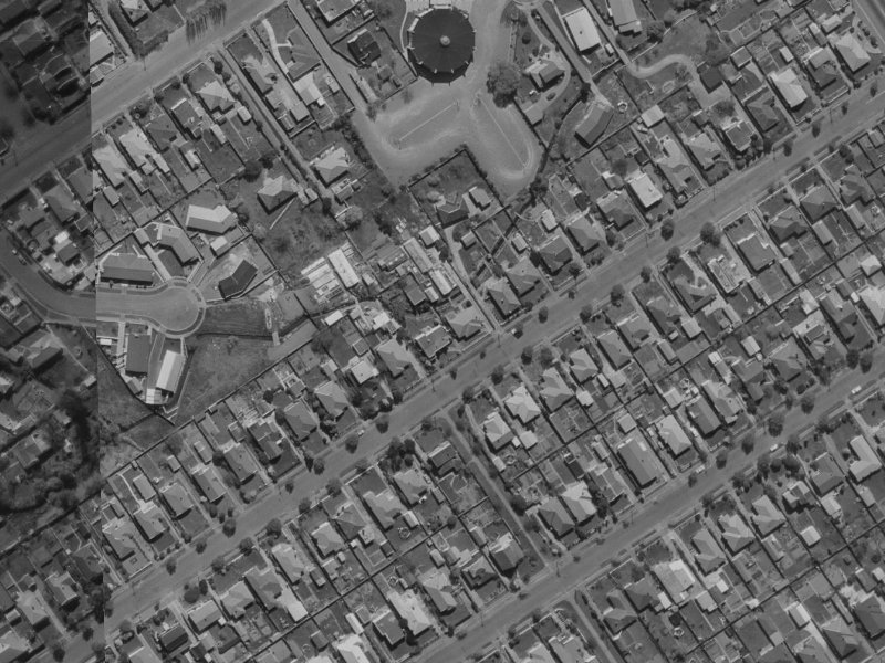 10 Ketton Place from the air, 1970-1974