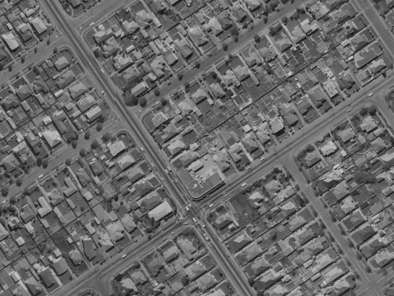 250 Cranford Street from the air, 1970-1974