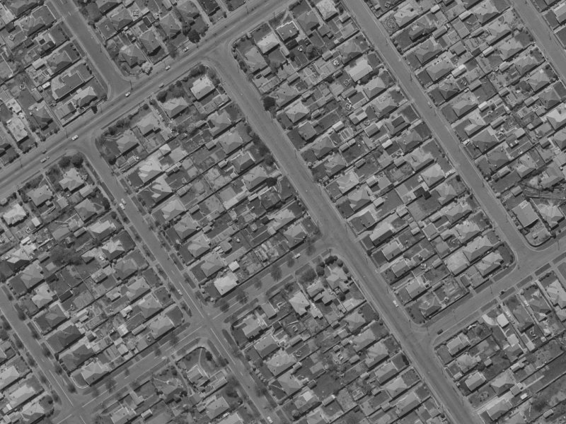 65 Thames Street from the air, 1970-1974
