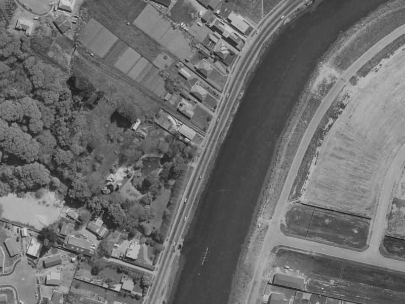221 New Brighton Road from the air, 1970-1974