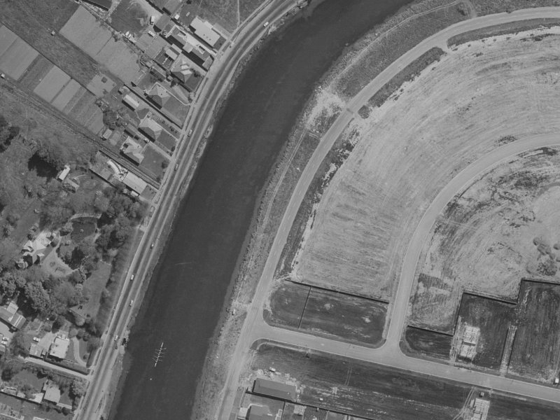 1120 Avonside Drive from the air, 1970-1974