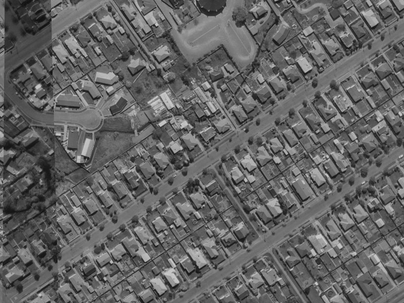 179 Weston Road from the air, 1970-1974