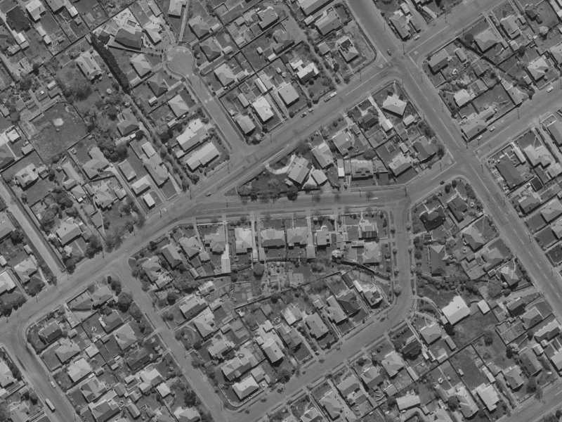 Mathias Street from the air, 1970-1974