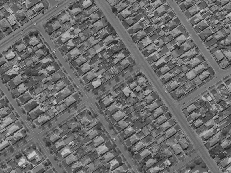 112 Malvern Street from the air, 1970-1974