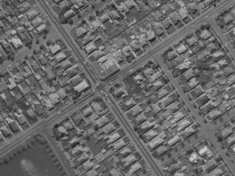 256B Innes Road from the air, 1970-1974