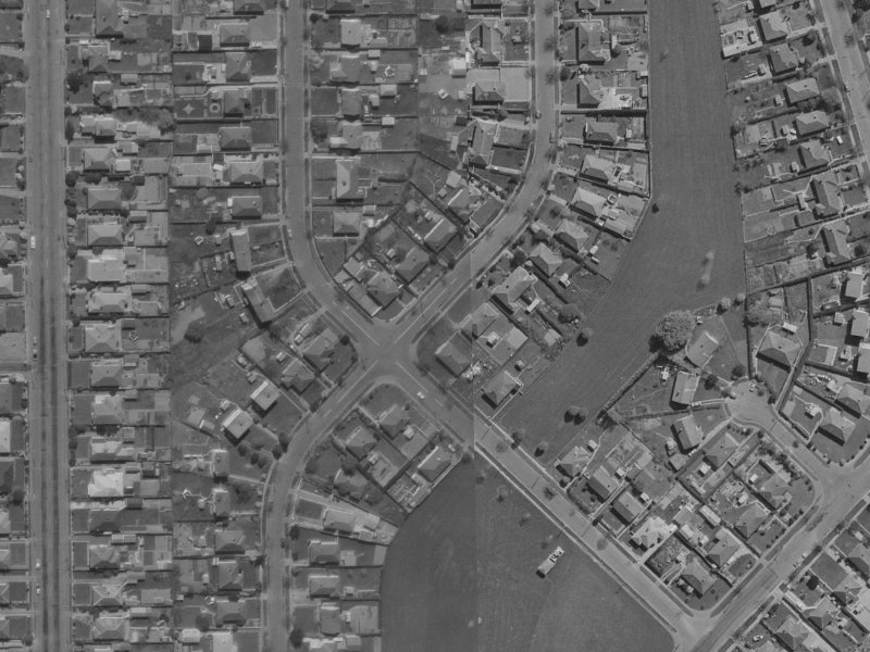 Jebson Street from the air, 1970-1974