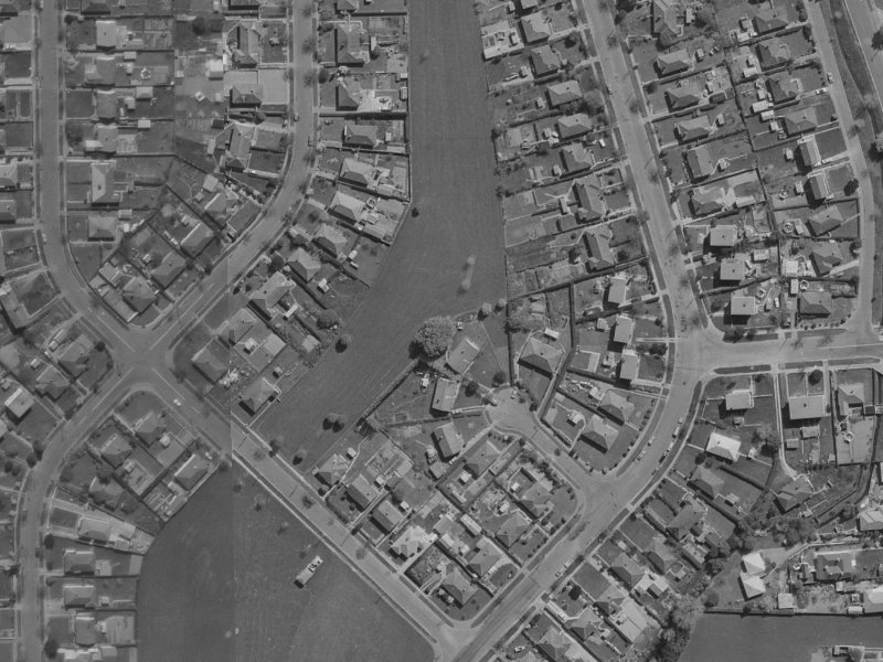 Lusk Place from the air, 1970-1974