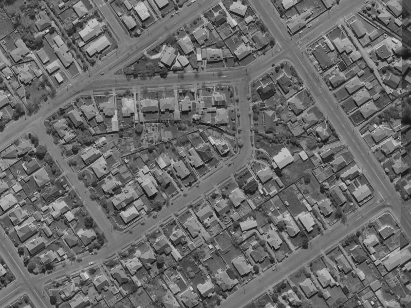 119 Chapter Street from the air, 1970-1974