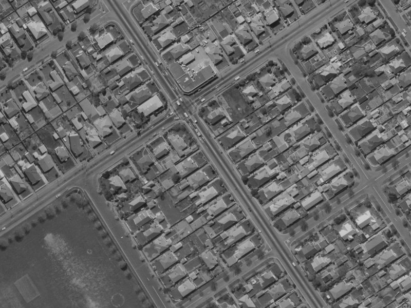 243E Cranford Street from the air, 1970-1974