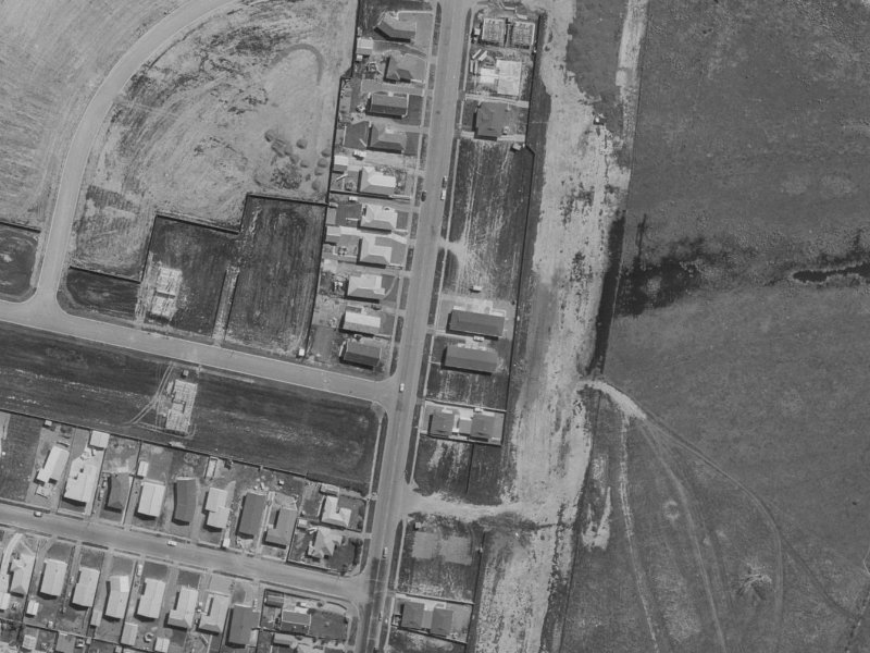 134A Avondale Road from the air, 1970-1974