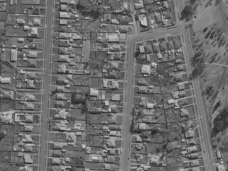 36 Sinclair Street from the air, 1970-1974
