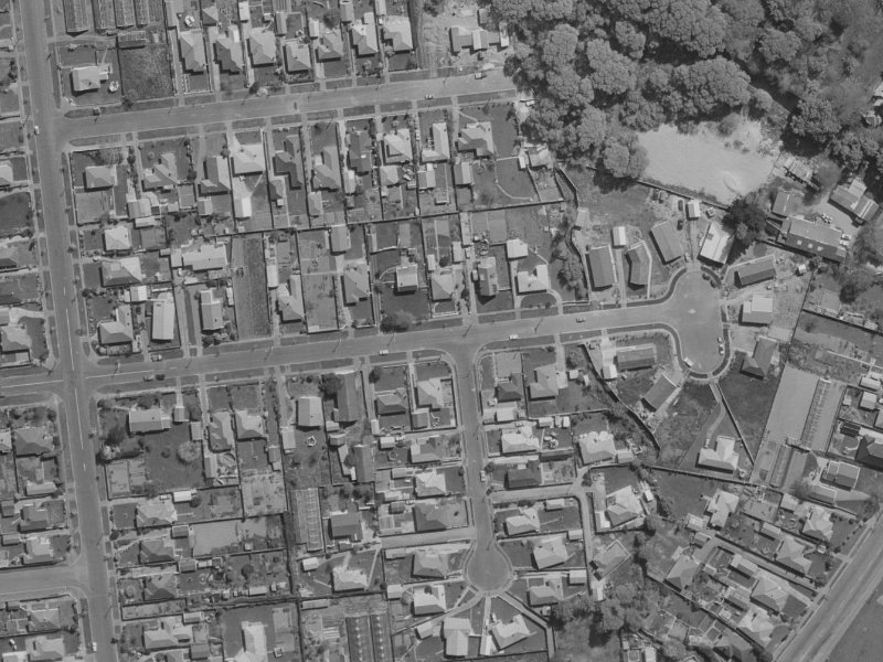 43 Goodman Street from the air, 1970-1974