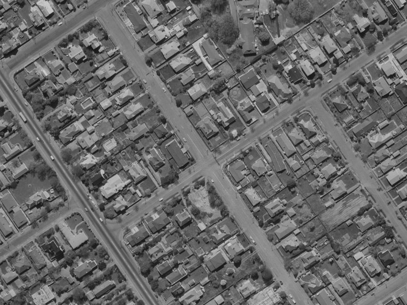 13 Tomes Road from the air, 1970-1974