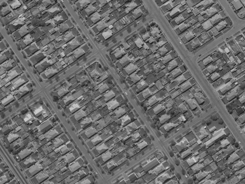 Severn Street from the air, 1970-1974