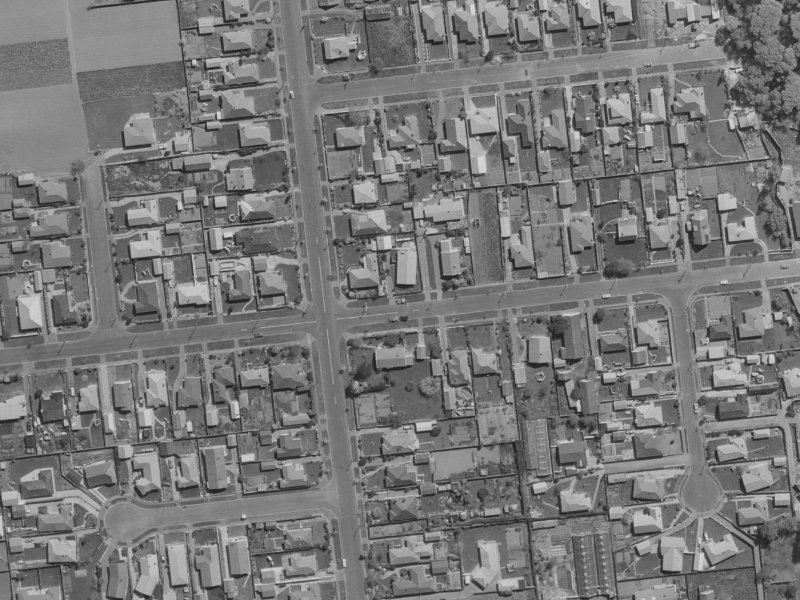 Goodman Street from the air, 1970-1974