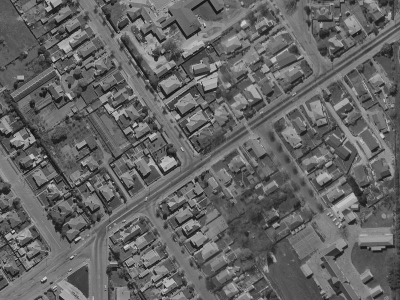 Condell Avenue from the air, 1970-1974