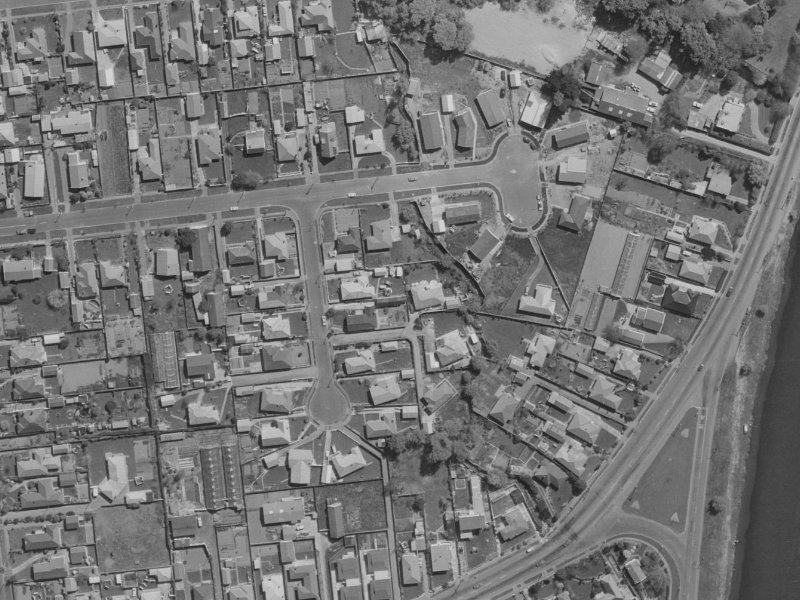 7 Ulm Place from the air, 1970-1974