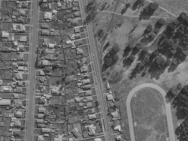 296A Keyes Road from the air, 1970-1974