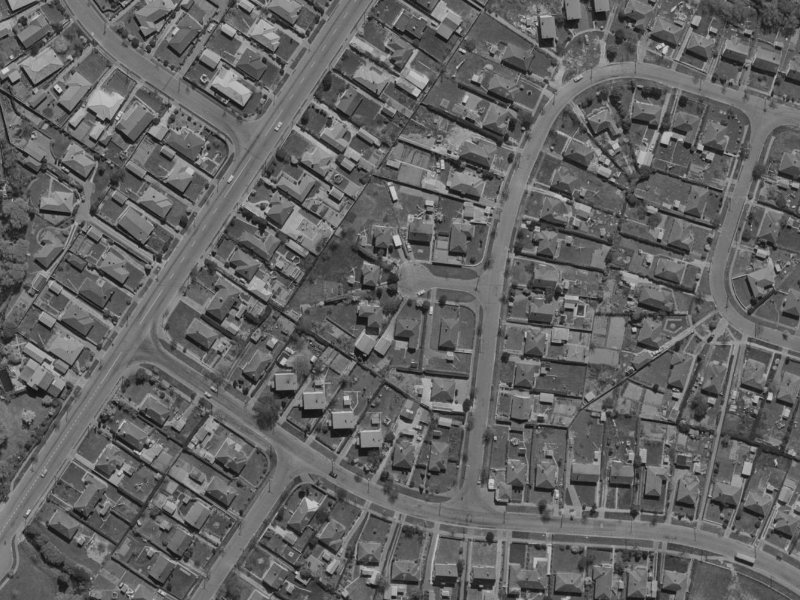 5 Lyall Place from the air, 1970-1974