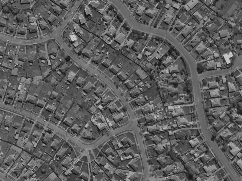 52A Hollyford Avenue from the air, 1970-1974