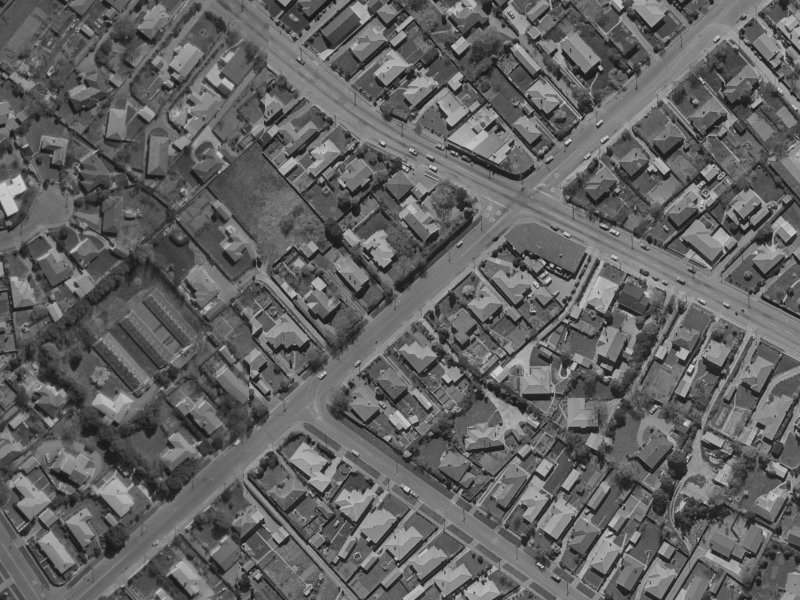 89A Aorangi Road from the air, 1970-1974
