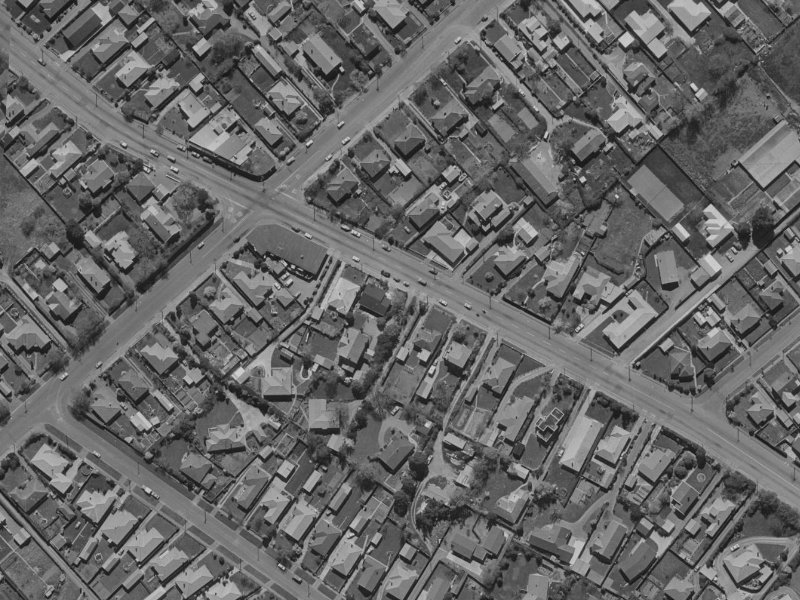 167 Wairakei Road from the air, 1970-1974