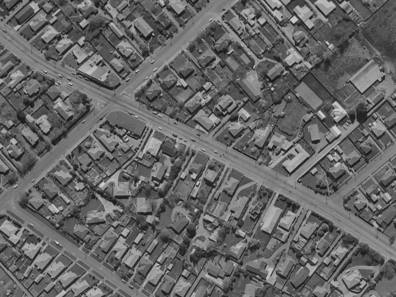 163 Wairakei Road from the air, 1970-1974