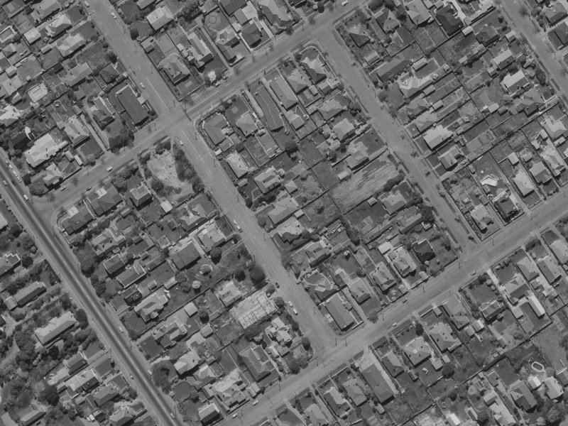 16 Bennett Street from the air, 1970-1974