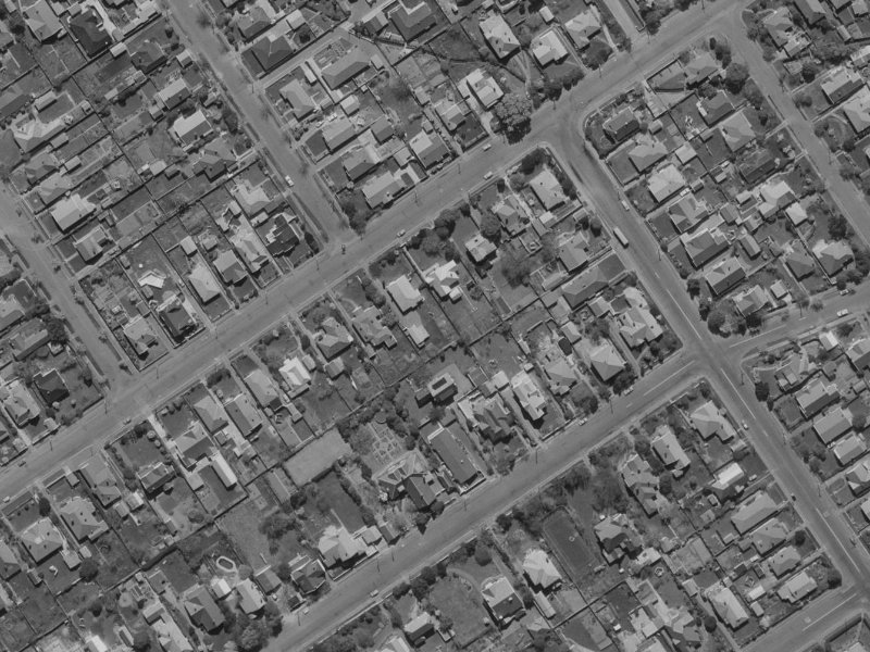 70 Mays Road from the air, 1970-1974